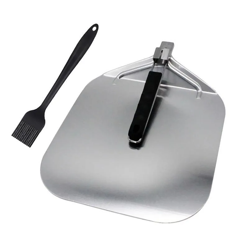 12.6" Metal Aluminum Pizza Paddle with PP Handle - product image 2
