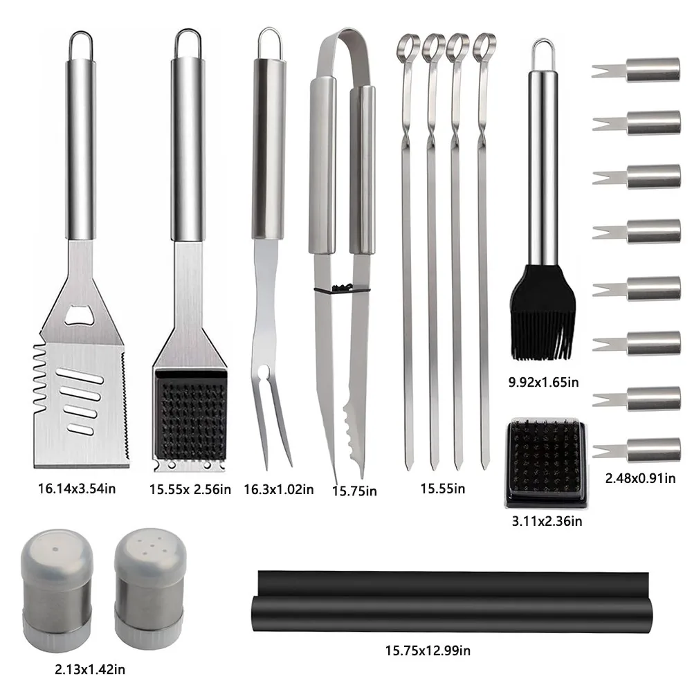 21 Pcs Barbecue Tools Set | Stainless Steel Grill Accessory Kit wholesale product image 2
