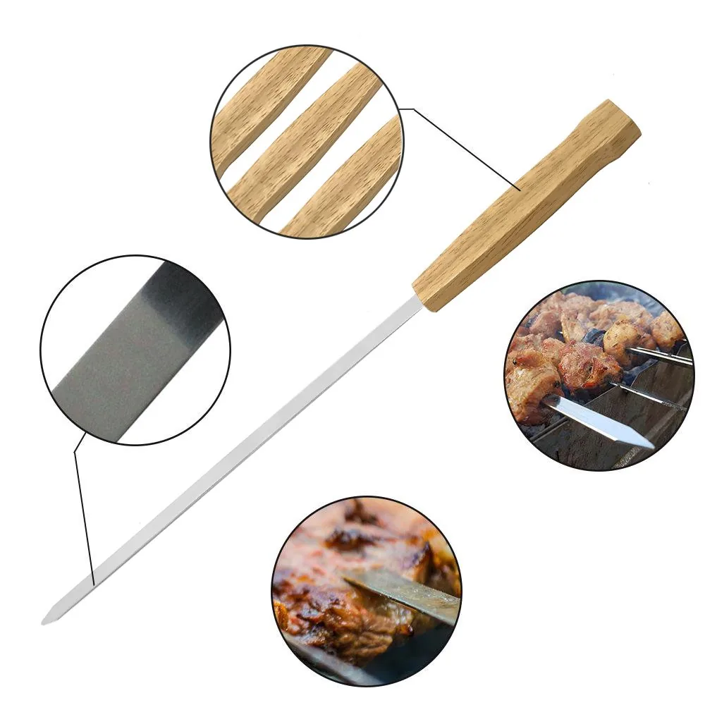 8 Pack Reusable Kabob BBQ Skewers with Storage Bag - wholesale product image 3