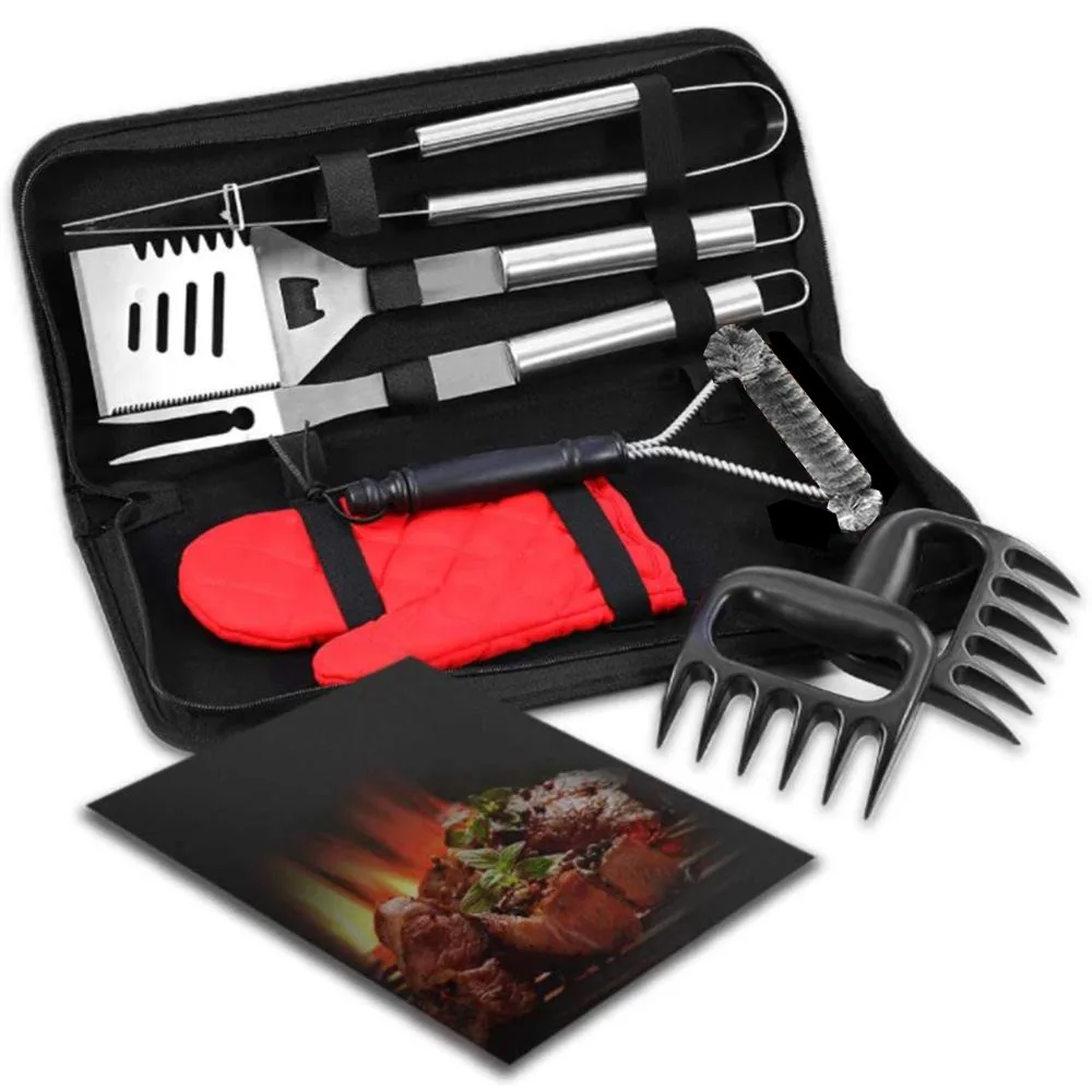 8点セットBBQツールセット（収納バッグ付き） - 商品画像1
