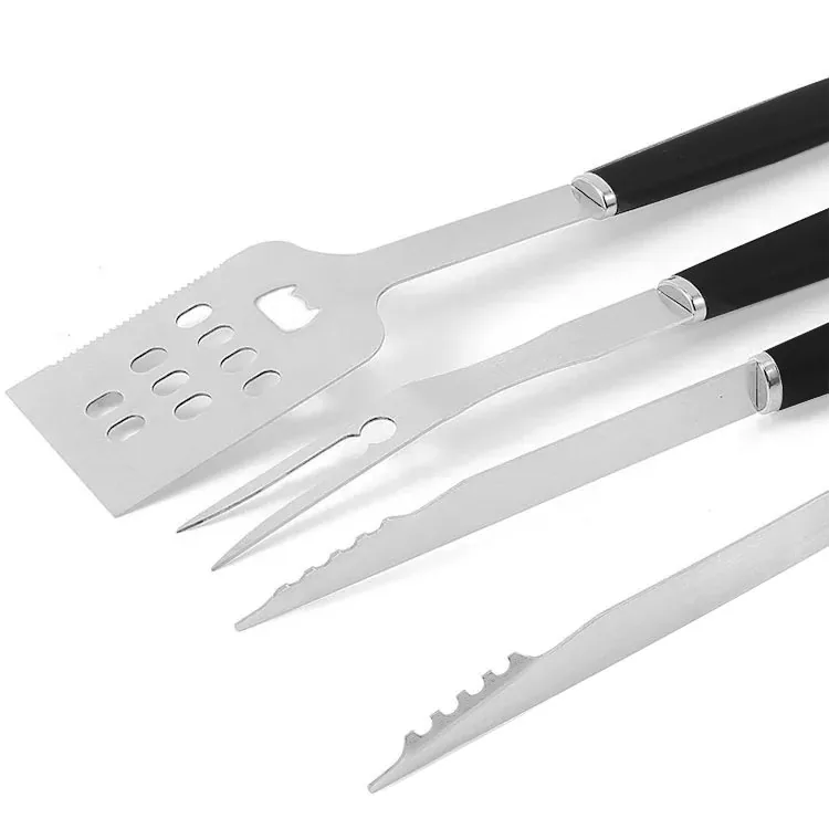 BBQ Tools Set 4-Piece | Stainless Steel with Plastic Handle wholesale product image 3