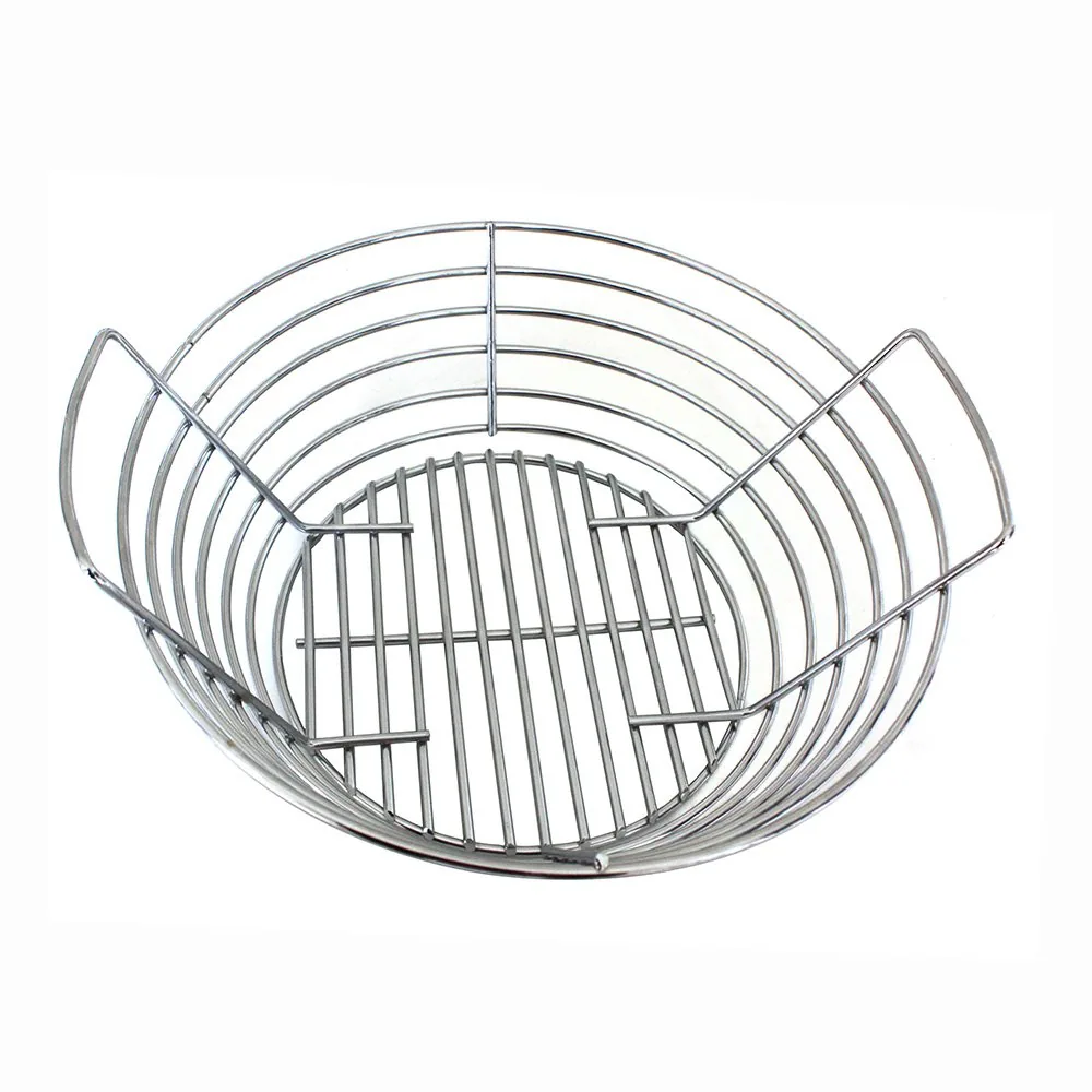 Panier à charbon de bois Support à charbon pour grils et fumoirs Acier inoxydable image produit 2