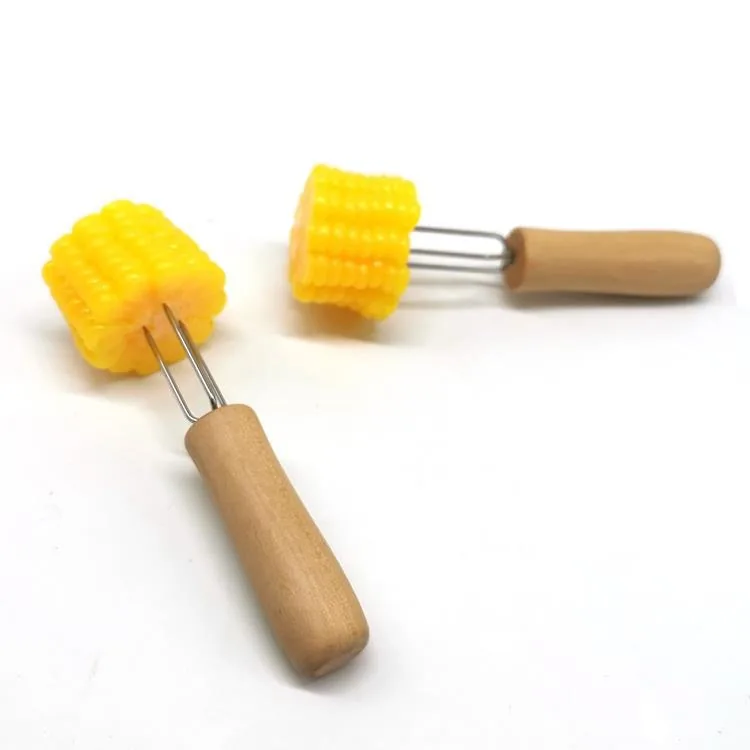 Corn Holder Fork with Wooden Handle wholesale product image 2