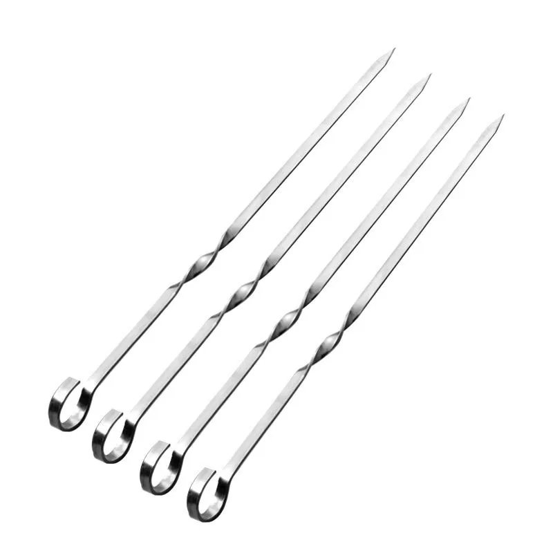 Flat Kabob Skewers for Grilling | Stainless Steel wholesale product image 3