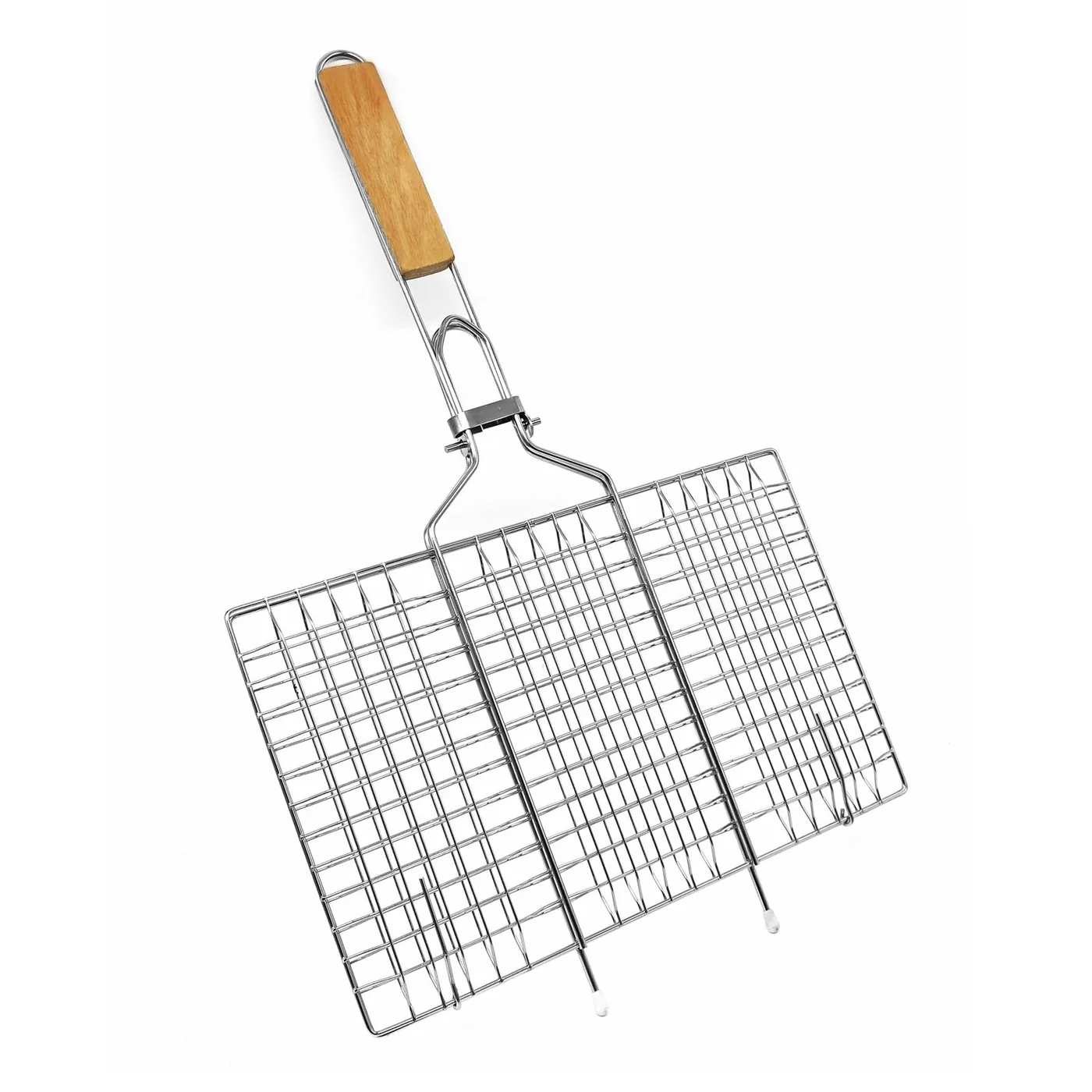 折りたたみグリルバスケット 魚・野菜用 | キャンプ用BBQアクセサリー 卸売り商品画像5