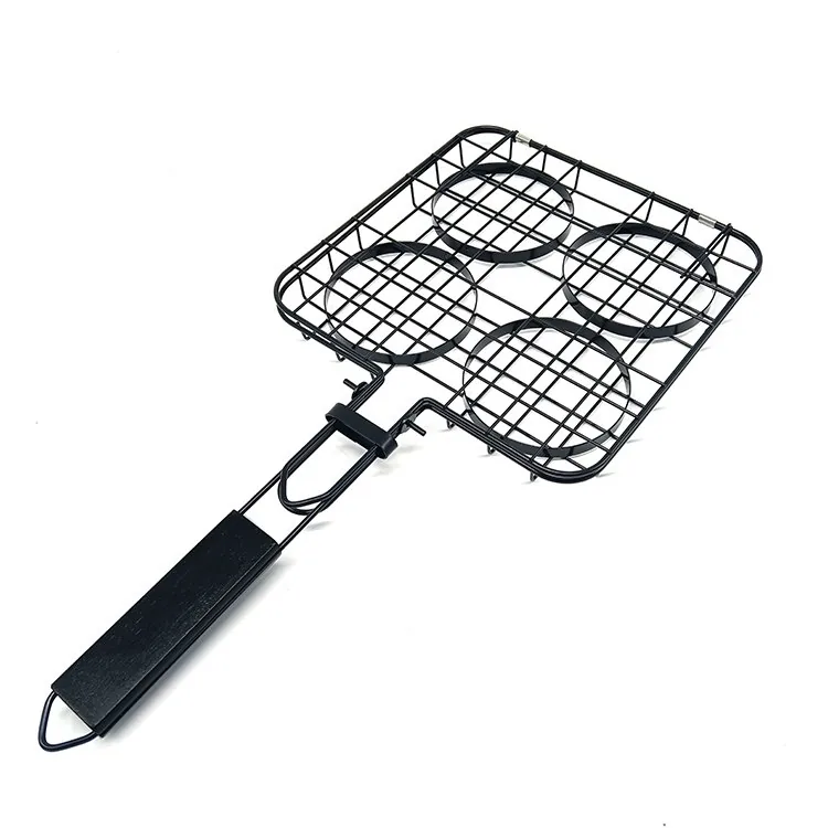 Folding Hamburger Grilling Basket Non-Stick product image 2