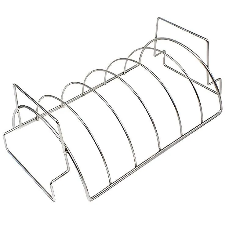 Giá nướng gà và sườn inox 430 dày dặn cho BBQ ảnh sản phẩm 2