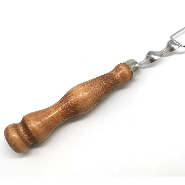 Grill Skewer Fork for Shish Kebab with Wooden Handle wholesale product image 3
