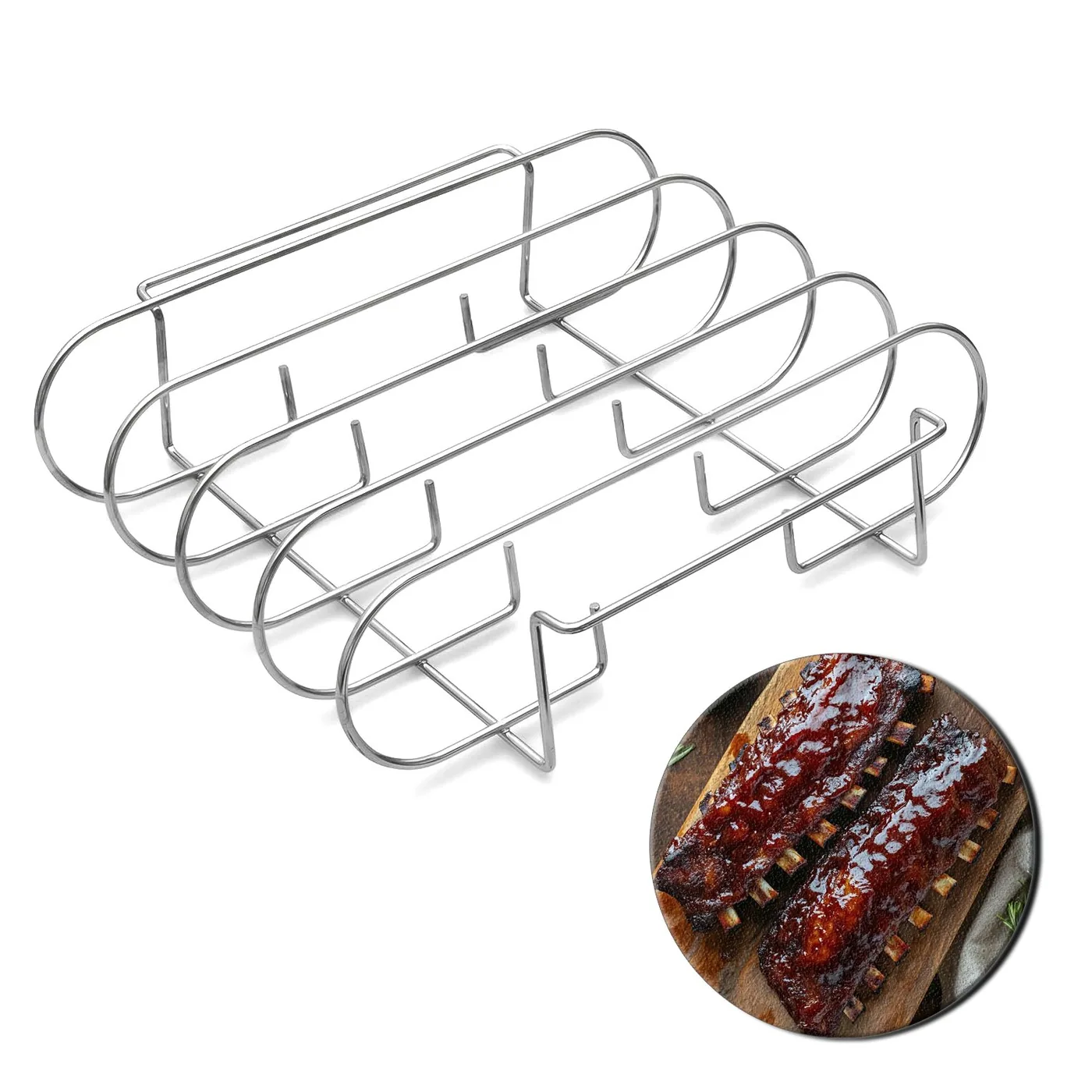 Giá nướng sườn 4 khe inox 430 | Ảnh sản phẩm bán buôn 1