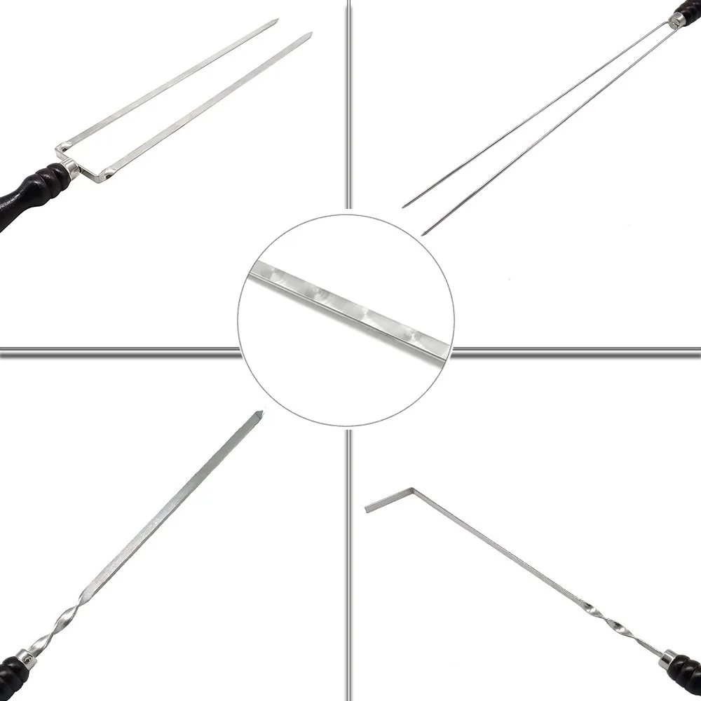 Set de brochettes pour barbecue | Brochettes en acier inoxydable image produit en gros 2