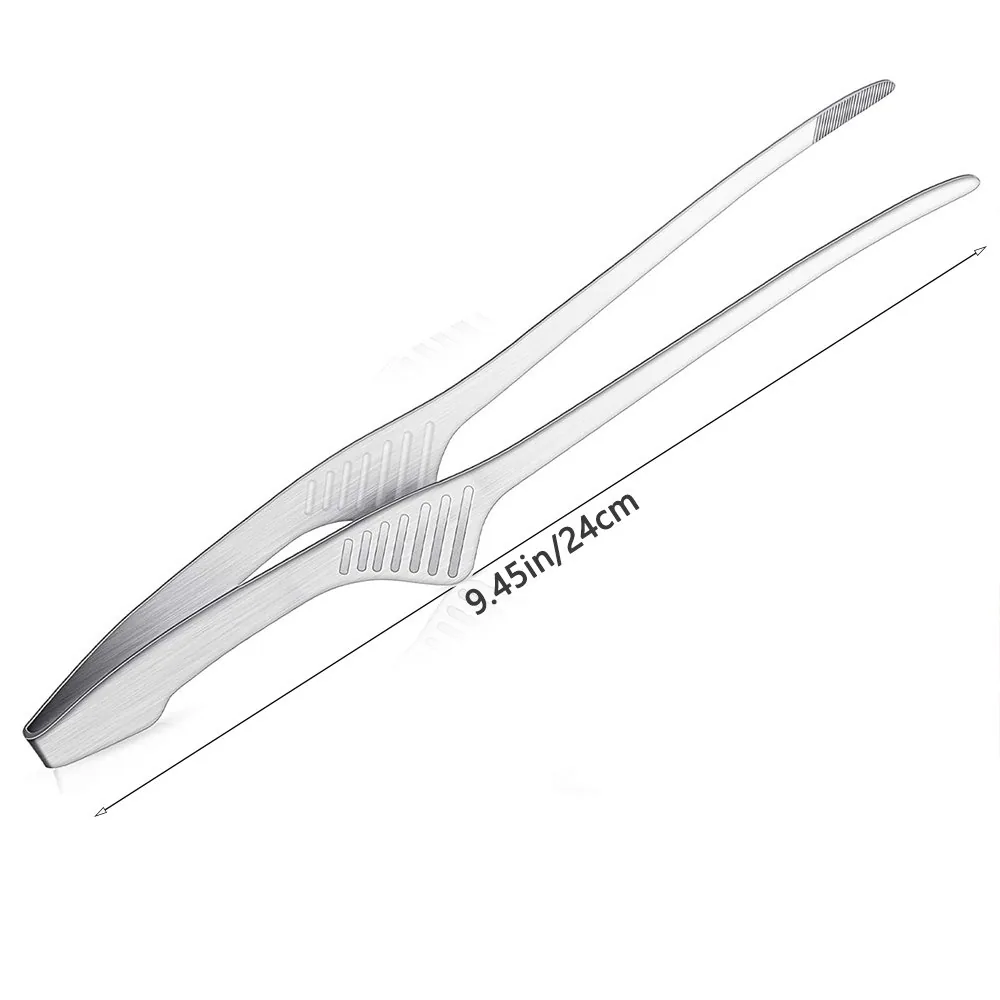 Multifunction Grill Tongs Clips Set 2 Pcs | Stainless Steel wholesale product image 2