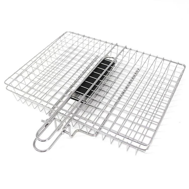 Giỏ Nướng BBQ Inox Tay Gỗ hình ảnh sản phẩm bán buôn 5