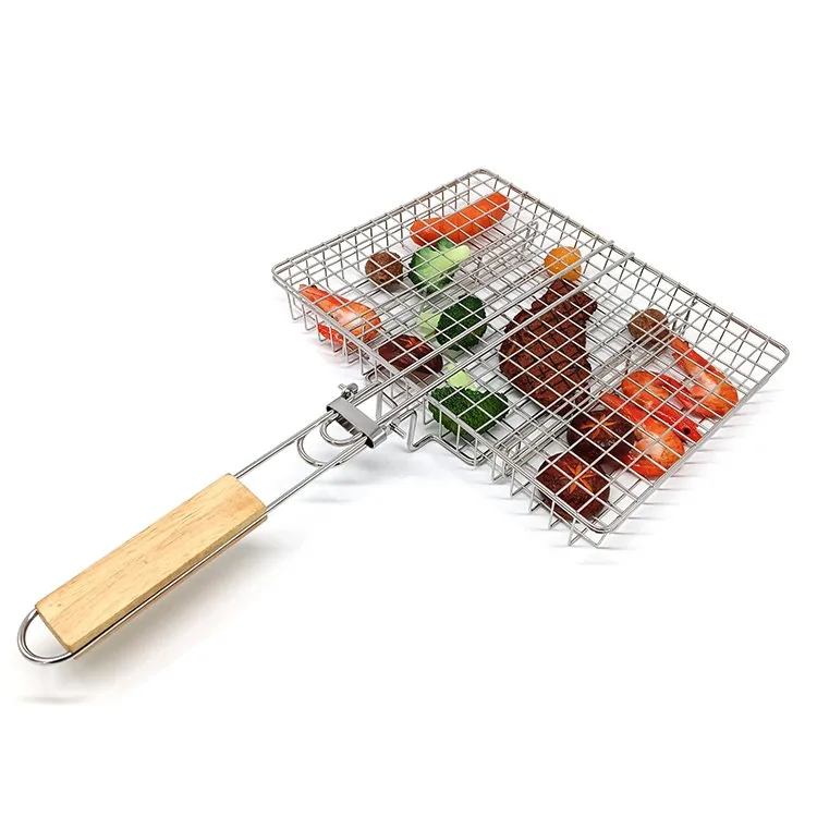 穴あきグリルバスケット（魚・ステーキ・肉・野菜用） 卸売商品画像1