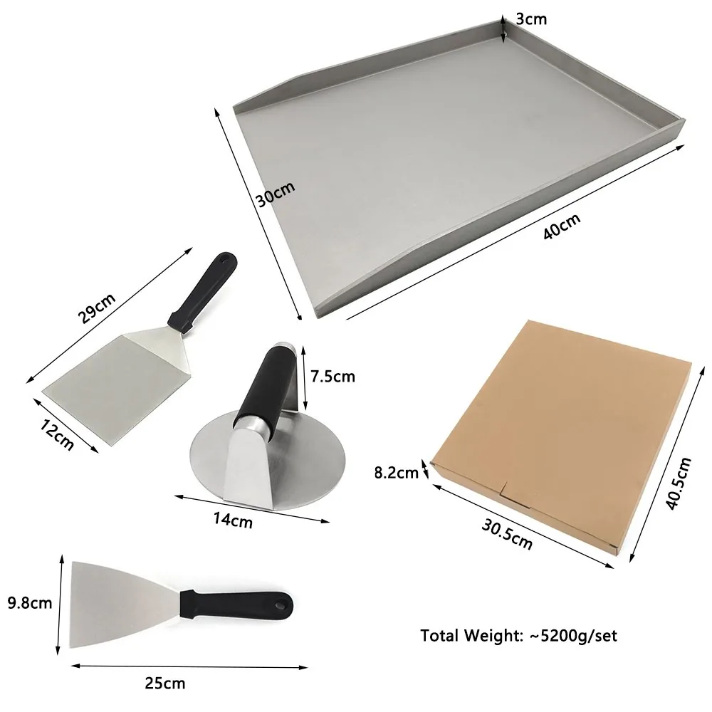 Bộ nướng phẳng Flat Top Griddle – Mâm thép không gỉ ảnh sản phẩm bán buôn 2