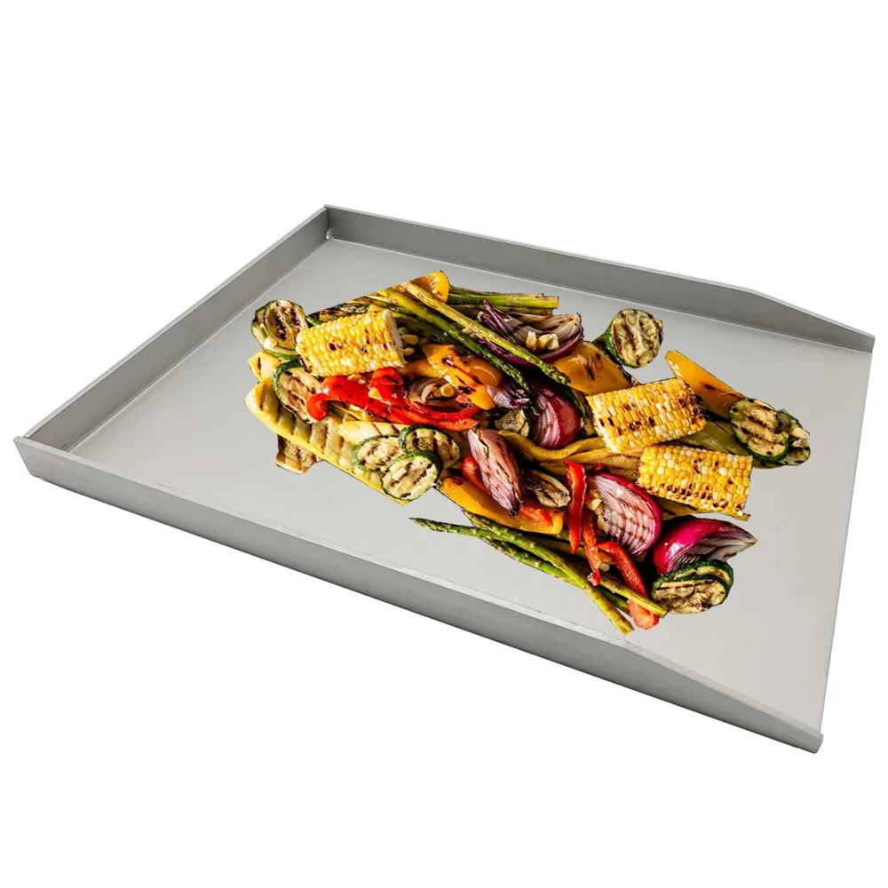 Rectangular Stainless Steel Grill Plate Set 15.75x11.81 for Gas and Charcoal Grills wholesale image 3