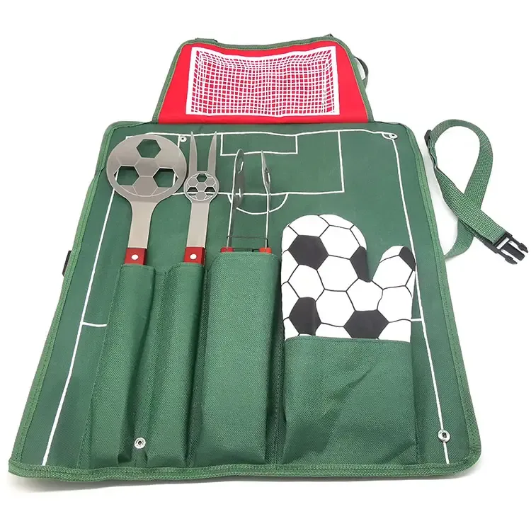 BBQグリルツールセット 4点プロフェッショナルバーベキューキット - 商品画像1